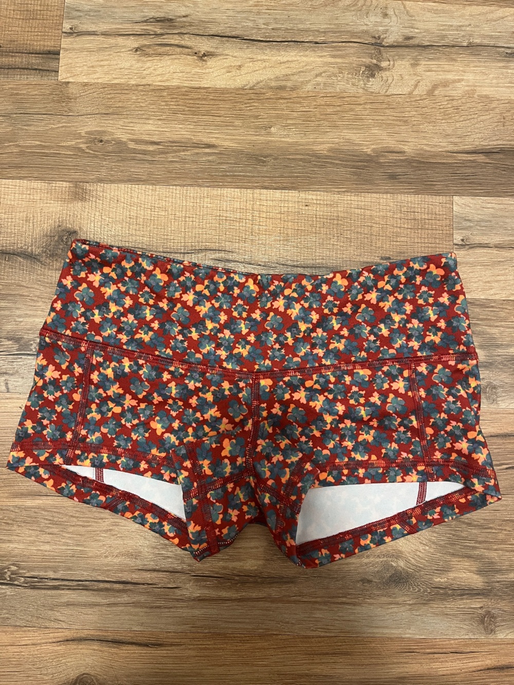 Fleo Booty Shorts Size Small Floral Pattern